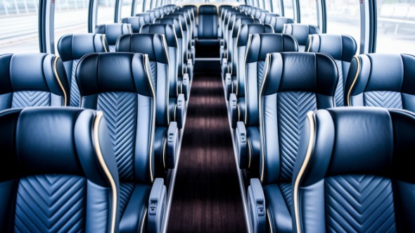 kenosha 54 passenger charter bus inside