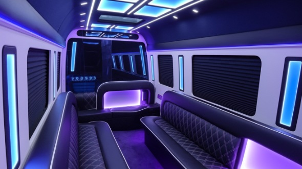 kenosha party bus rental interior